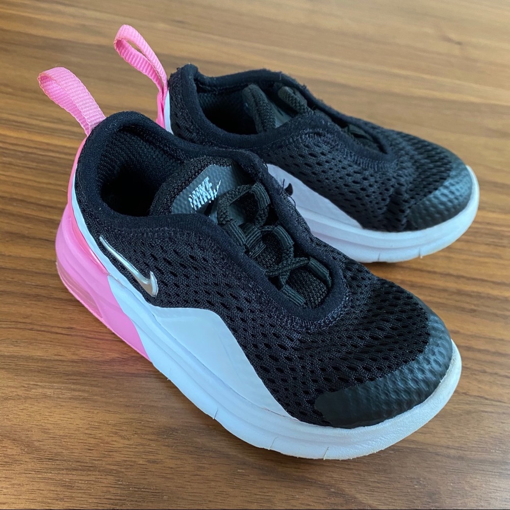 💗NIKE AIR MAX Toddler Sneakers Black/Pink 6 🖤
